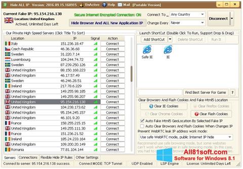 Screenshot Hide ALL IP für Windows 8.1