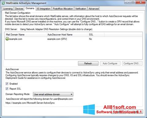 Screenshot Microsoft ActiveSync für Windows 8.1