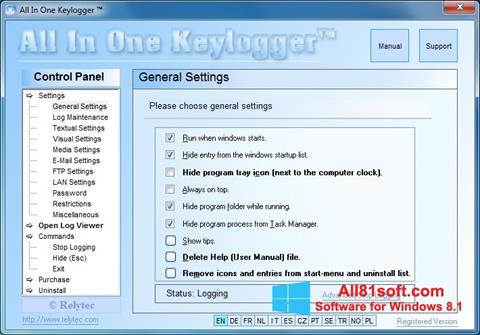 Screenshot Keylogger für Windows 8.1