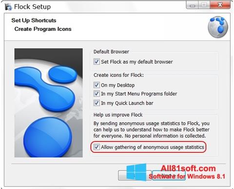 Screenshot Flock für Windows 8.1