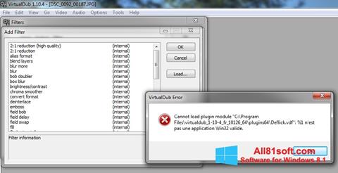 Screenshot VirtualDub für Windows 8.1
