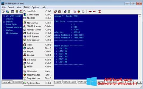 Screenshot IP Tools für Windows 8.1