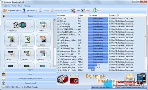 Screenshot Format Factory für Windows 8.1