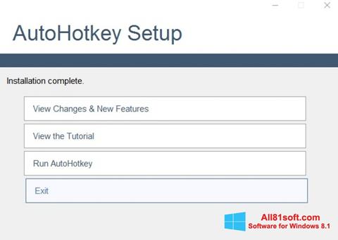 Screenshot AutoHotkey für Windows 8.1