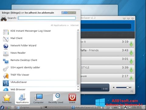 Screenshot VkAudioSaver für Windows 8.1