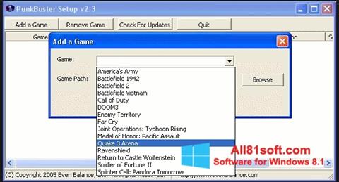 Screenshot PunkBuster für Windows 8.1